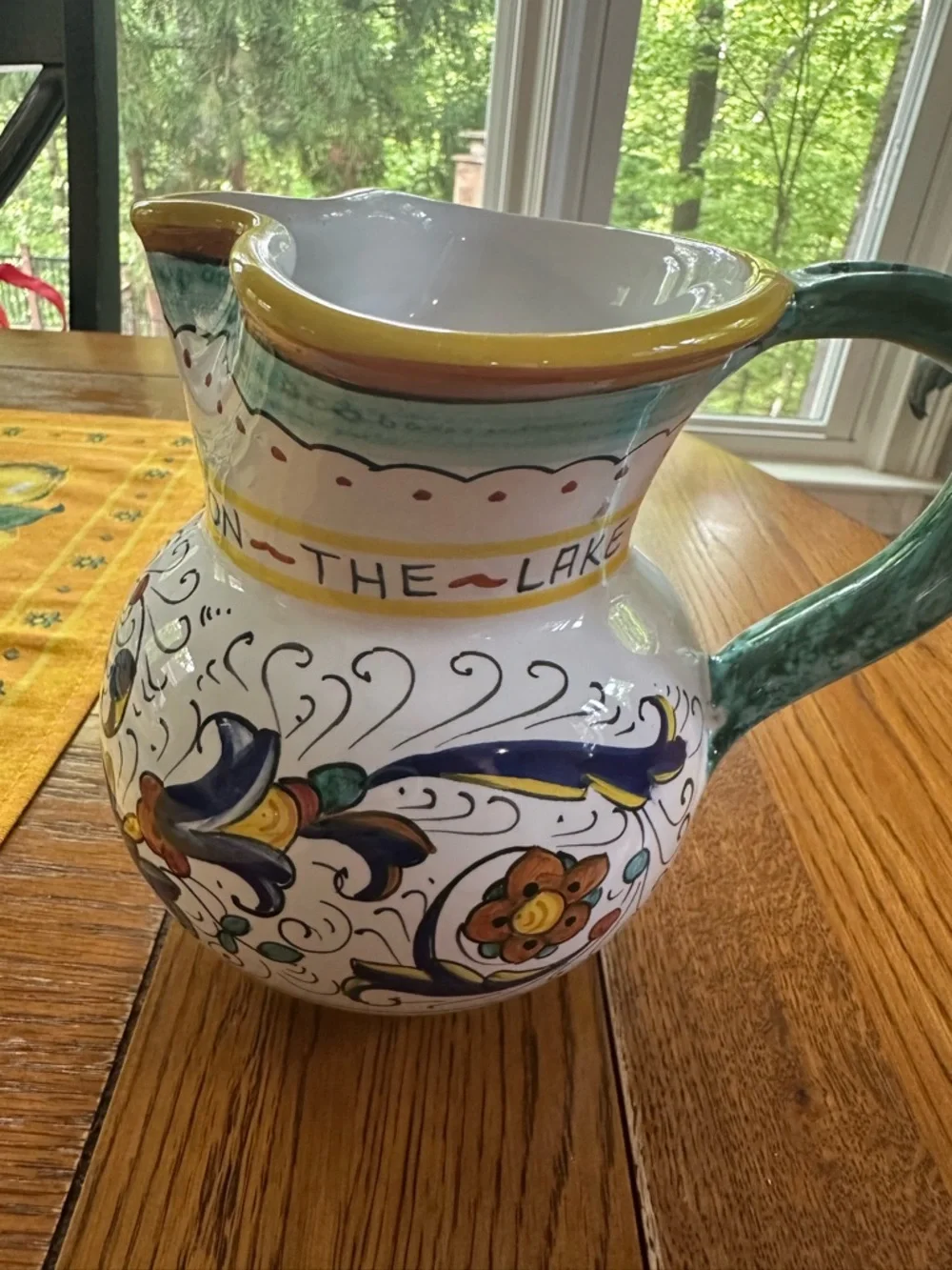 RICCO DERUTA DELUXE: TRADITIONAL DERUTA PITCHER From ENZO RESTAURANT